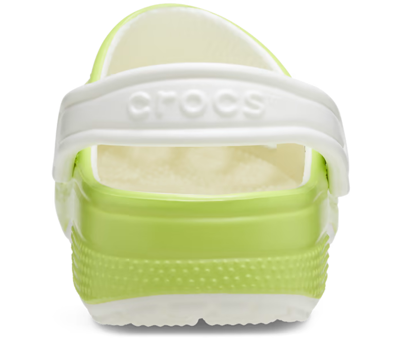 Crocs Classic Glow in the Dark Clog Kids in Limeade-5